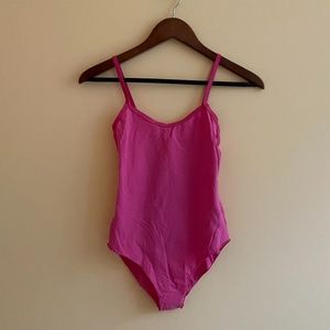 American Apparel Pink Ballet Bodysuit